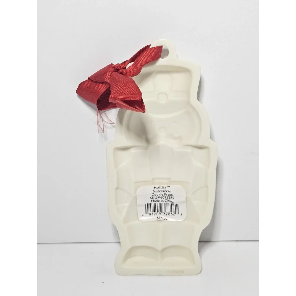 Lenox Holiday Nutcracker Porcelain Cookie Press Ornament Sugar Cookie Mold